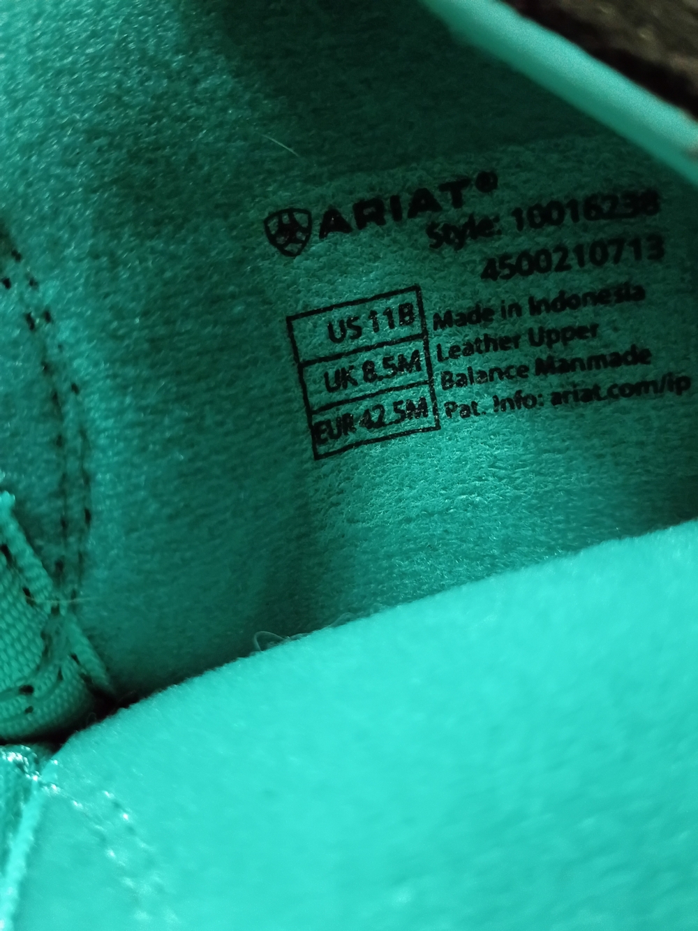 Ariat Women's Teal Leather Casual Shoe